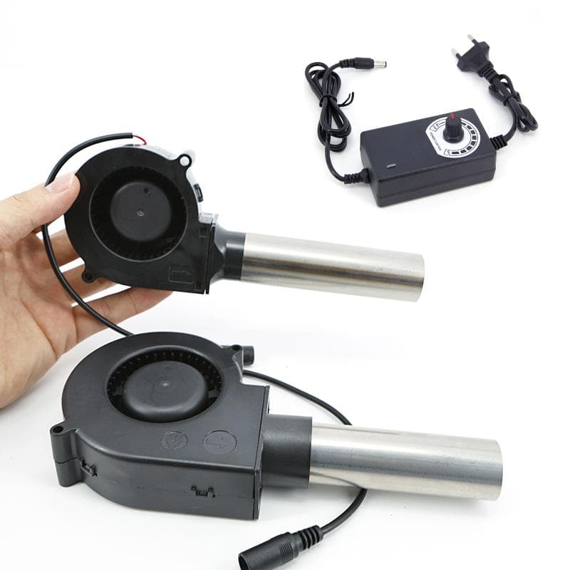 7530 9733 220V BBQ-Gebläse Kleiner Gebläsemotor mit Luftsammler Einstellbare Geschwindigkeit Kochwerkzeug US/EU-Stecker Handgriff Grill