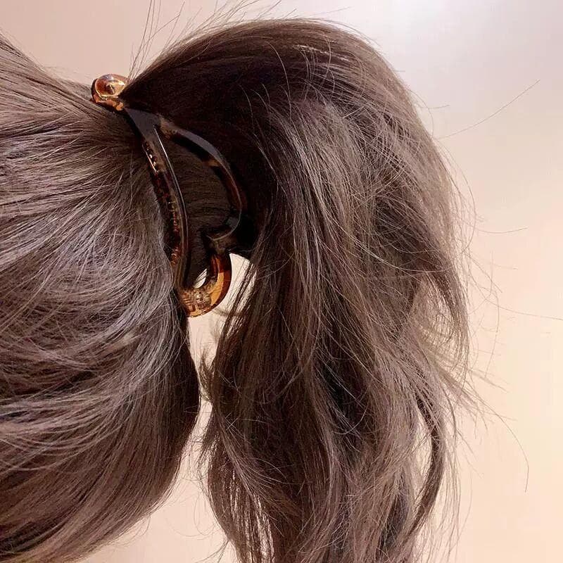AWAYTR Vintage Bananen-Haarspange für lockiges, langes, glattes und kurzes Haar, Haarklammer für Damen und Mädchen,