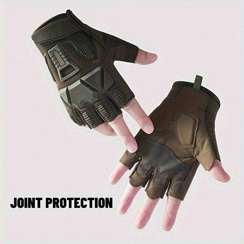 Jagd Taktische Handschuhe Halbfingerhandschuhe Atmungsaktive Rutschfeste Handschuhe Sport Radfahren Wandern Angeln Outdoor Ausrüstung