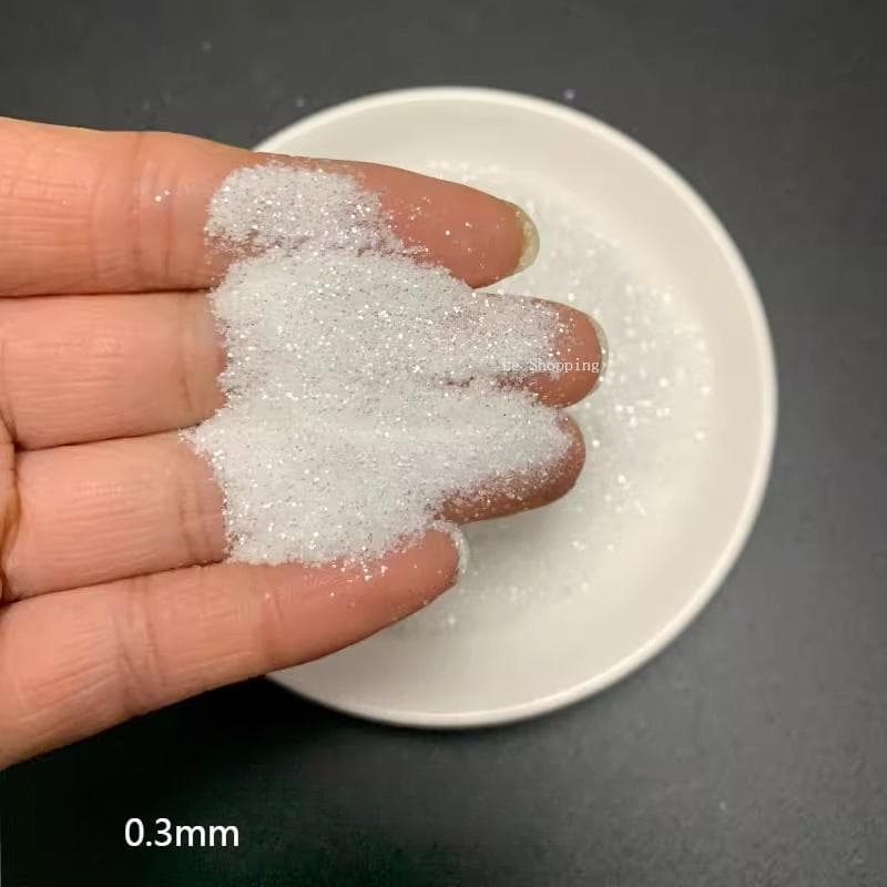 100g/500g Siebenfarben Glitzerpulver Glitzer Silberpulver Künstlerfarbe Handwerk Papierdruck Glitzernde Dekoration