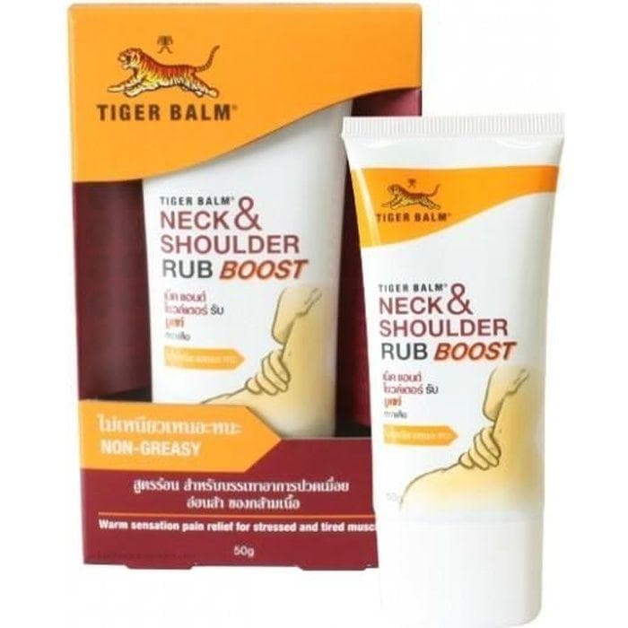 Tiger Balm Nacken- und Schultercreme, 50 g, entspannende Creme (Heiße Version) weiß