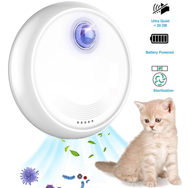 Intelligenter Geruchsreiniger für Katzen, Deodorant für Katzentoiletten, automatischer Luftreiniger für Haustiertoiletten,