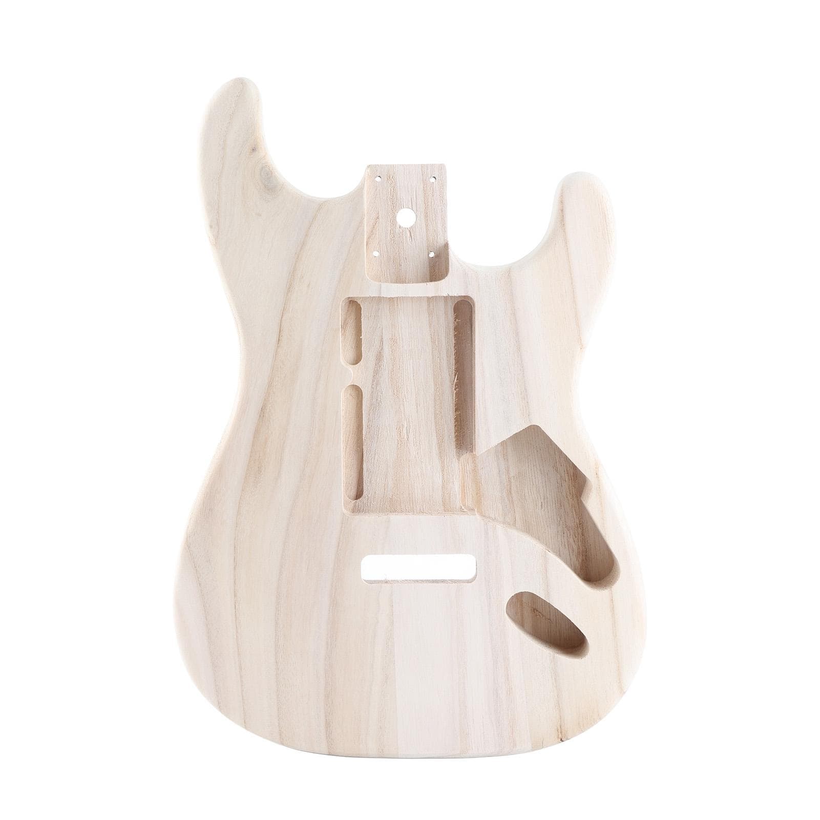 Gitarrenkorpus Ahorn Poliert Unlackiert Elektrische Gitarre Korpus für ST Elektrogitarre Zubehör