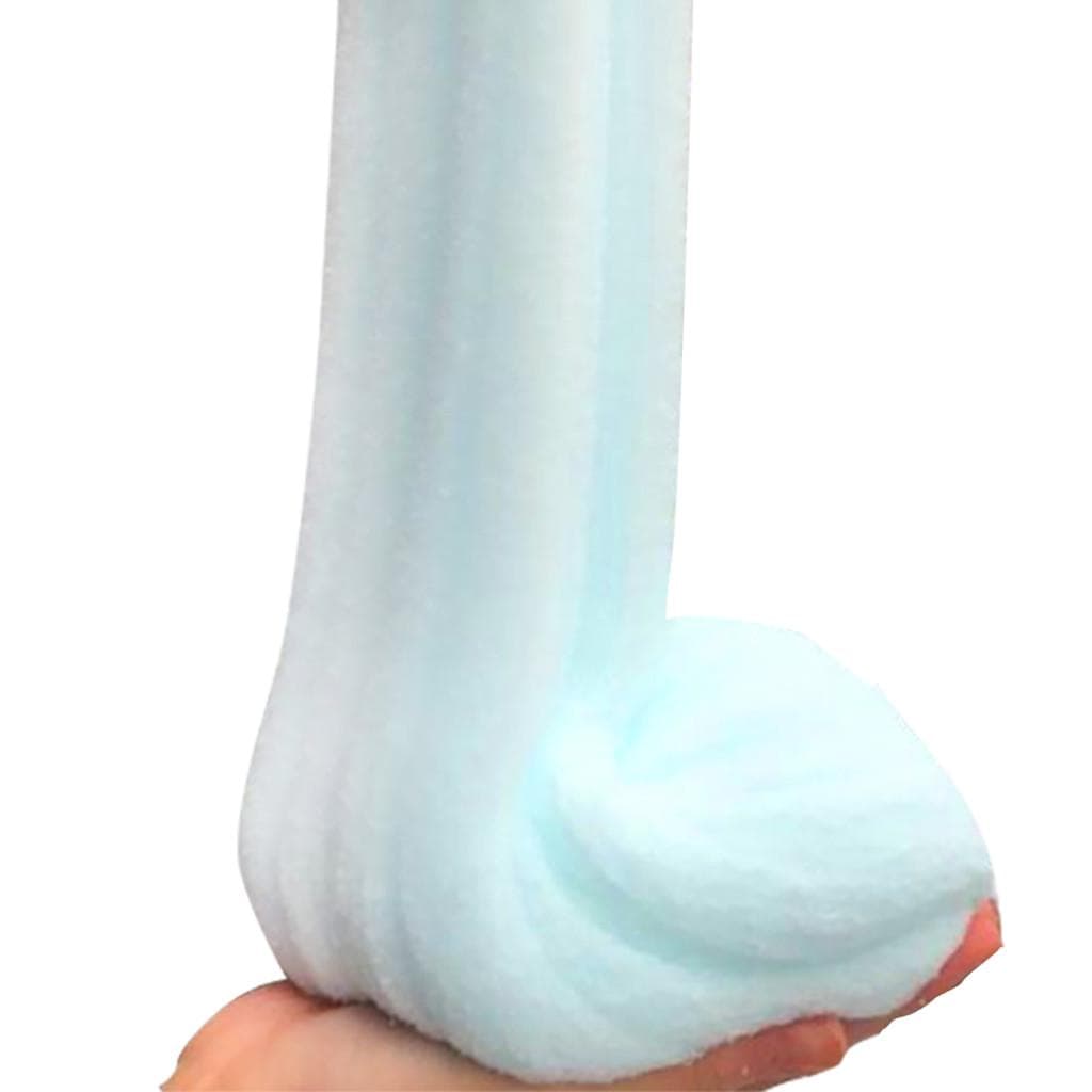 (Glücklicher Junge)100 ml Zuckerwatte-Wolkenschleim-Spielzeug mit einfarbigem Wirbel-Duft blau