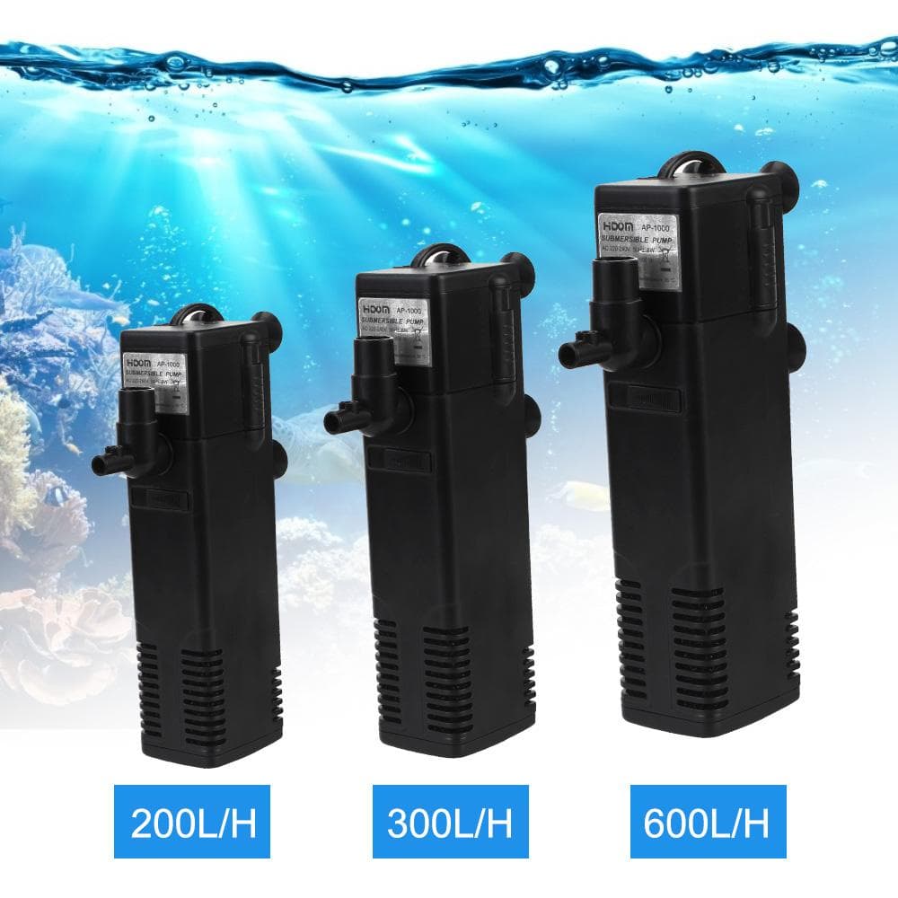 Multifunktions-3-in-1-Schildkrötentankfilter, EU-Stecker, Tauchwasserfilterpumpe, Aquarium, Sauerstofferhöhungspumpe, niedriger Wasserstand