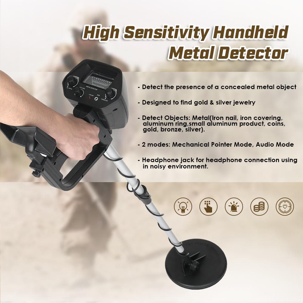 KKmoon Metalldetektor Underground Professioneller Gold Treasure Hunter Tracker Seeker Metalldetektor