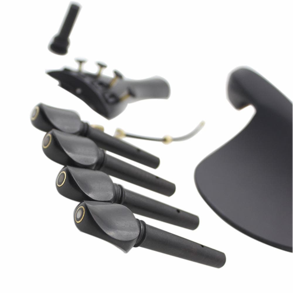 Neues Set mit 4/4 Violin-Zubehör-Set, Wirbel-Saitenhalter, Feinstimmer, Endpin
