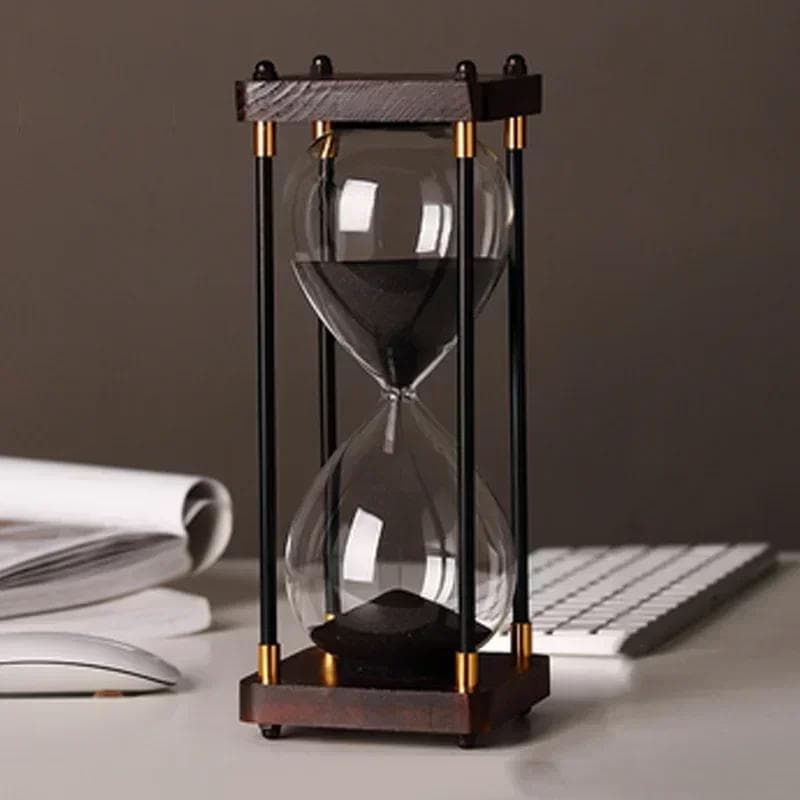 15/30/45/60 Minuten Retro Sanduhr Luxusgeschenk Arbeitszimmer Wohnzimmer Dekoration Büro Dekompression Ornamente Heimkunst und Handwerk violett