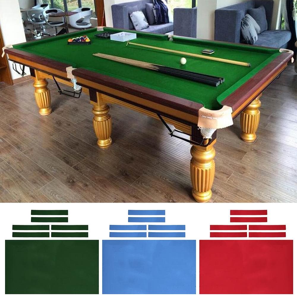 Professionelles 7/8/9ft Billardtuch Langlebig Bar Club Indoor Billardtischdecke Filz Billard Zubehör Sportspiel rot