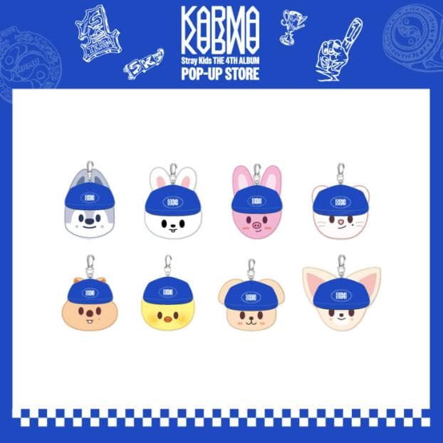 Vorbestellung Stray Kids POP-UP Store KARMA SKZOO Zeremonie Baseballkappe Plüsch