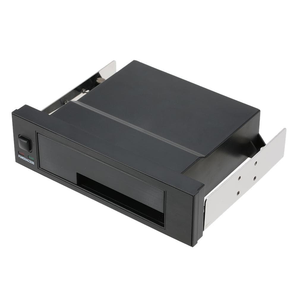 Internes Single-Bay-Wechselregalgehäuse für 2,5/3,5-Zoll-SATA-HDD-SSD, Schwarz