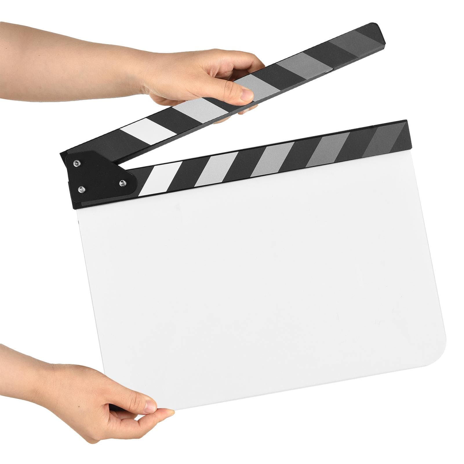 Acryl Filmklappe Filmklappe Film Regie Schiefer geschnitten Action-Szene Filmklappe cm weiß