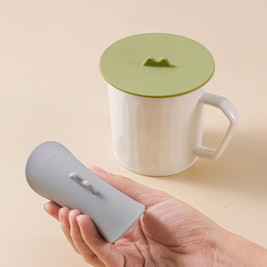 Becherdeckel aus Silikon, mehrfarbig, flexibel, für Tassen, Deckel für heiße Tassen, Untersetzer für Kaffee und Tee, temperaturbeständig,