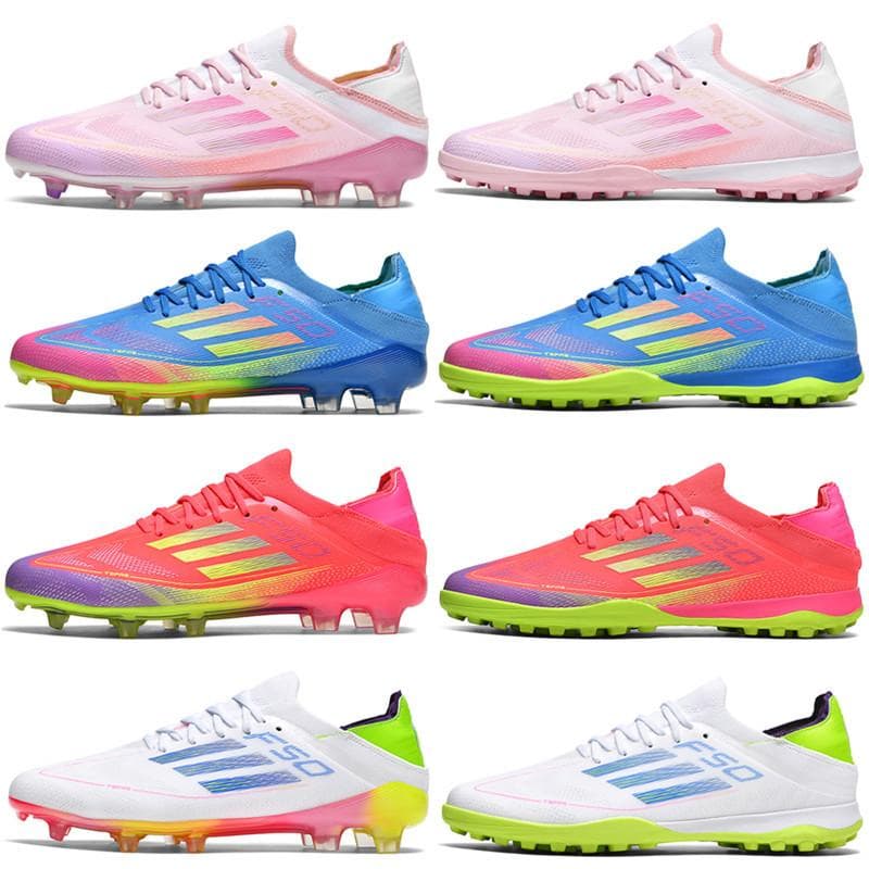 Messi F50 Fußballschuhe Tf Gebrochene Nägel Kunstrasen Ag Nägel Fly Weaving Nahtlos Atmungsaktiv Herren und Damen Training cm
