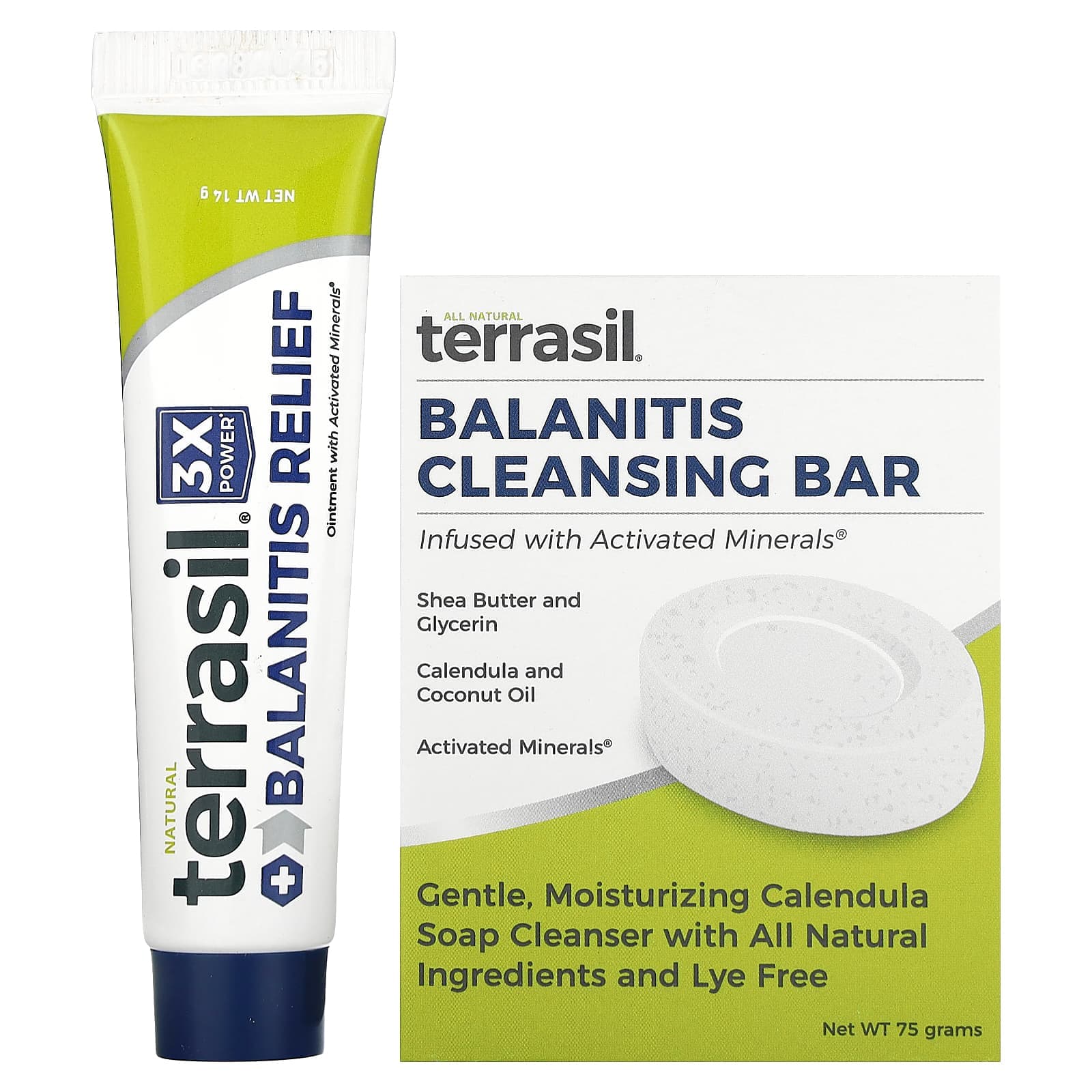 Terrasil, Balanitis-Symptomlinderung 2-Produkt-System, 2-teiliges Set