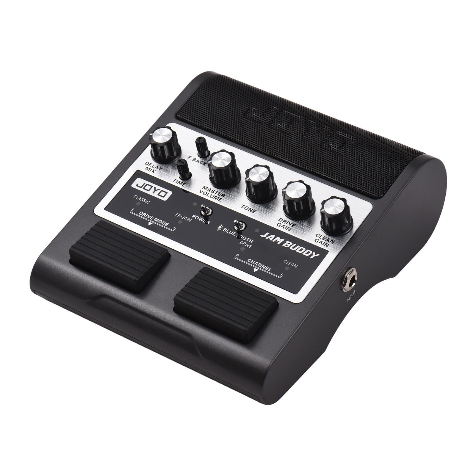 JOYO E-Gitarrenlautsprecher Tragbarer Gitarren-Effektverstärker 2x4W Zweikanaliges Dual-Effektpedal schwarz