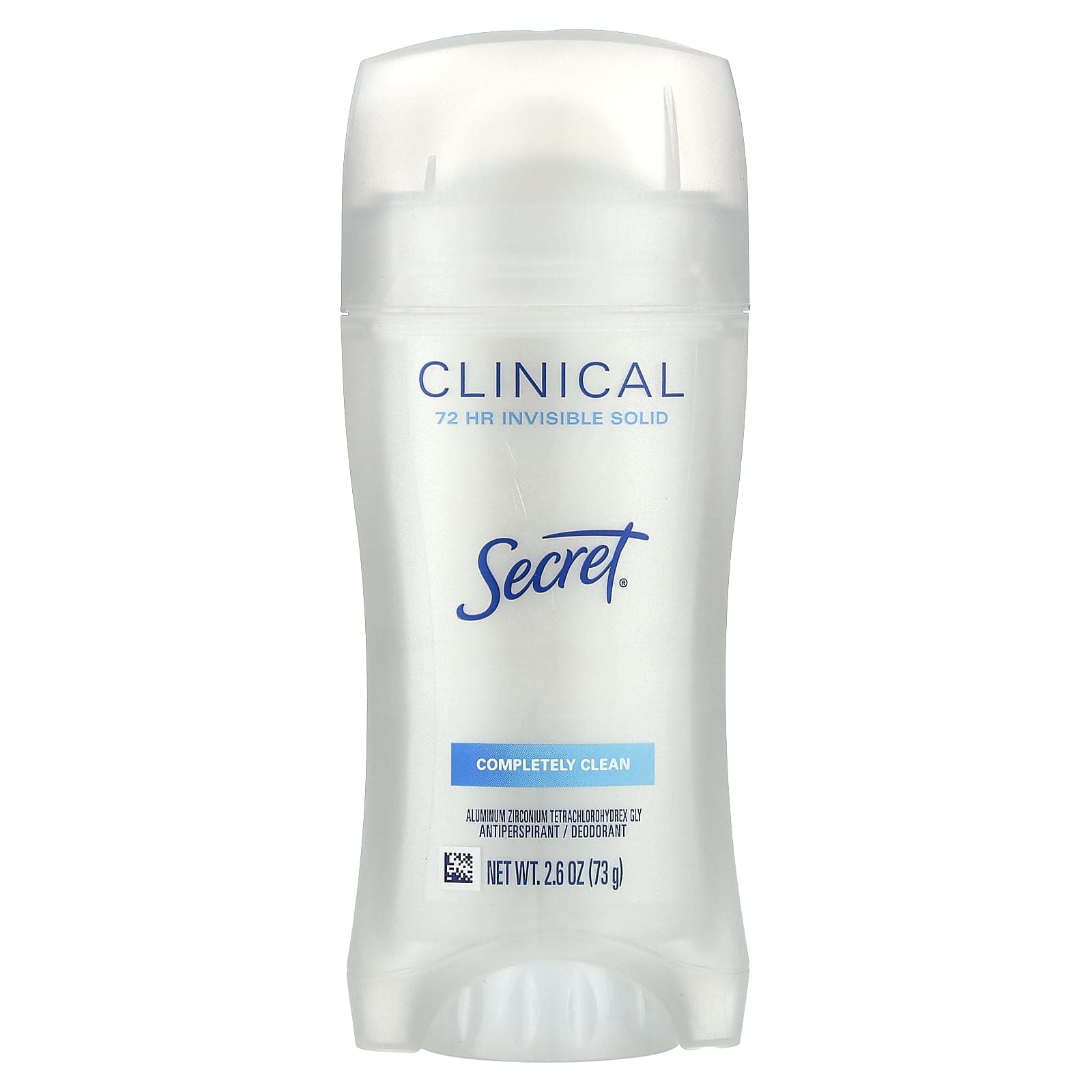 Secret, Clinical 72 HR Unsichtbares festes Deodorant, Komplett sauber, 73 g (2,6 Unzen)