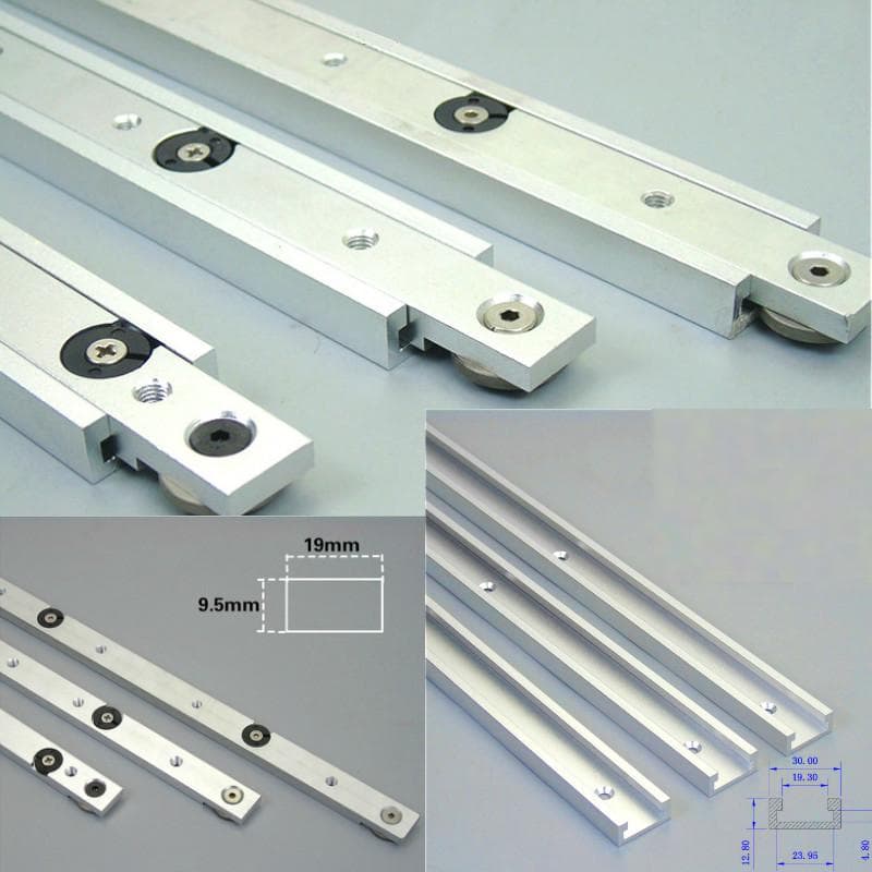 Aluminiumlegierung T-Schienen Schlitz Gehrungsschiene und Gehrungsstange Schieber Tischkreissäge Gehrungslehre Stange Holzbearbeitungswerkzeuge DIY