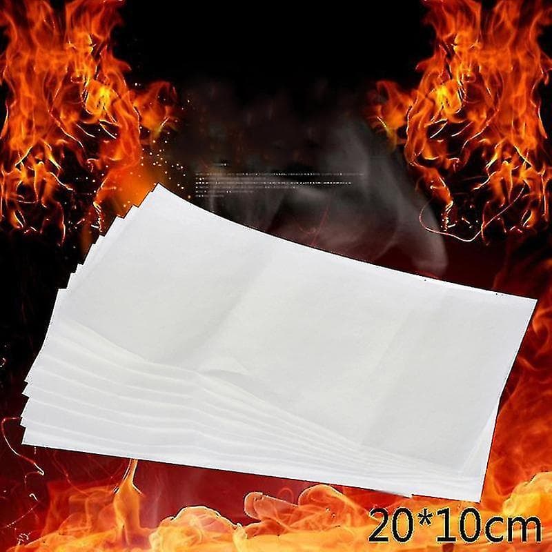 10 Stück 20*10cm Feuerpapier Blitzflammenpapier Feuerpapier Magische Requisiten Effekt Schock
