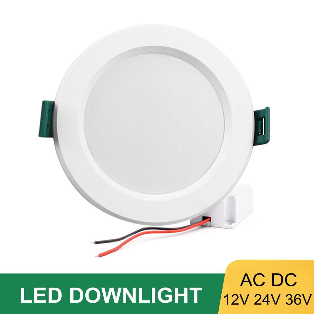 LED-Downlight AC DC 12V 24V 36V Einbau-Runde LED-Deckenleuchte 3W 6W 9W 12W 15W 18W 36W Spot-Beleuchtung für niedrige Spannungen