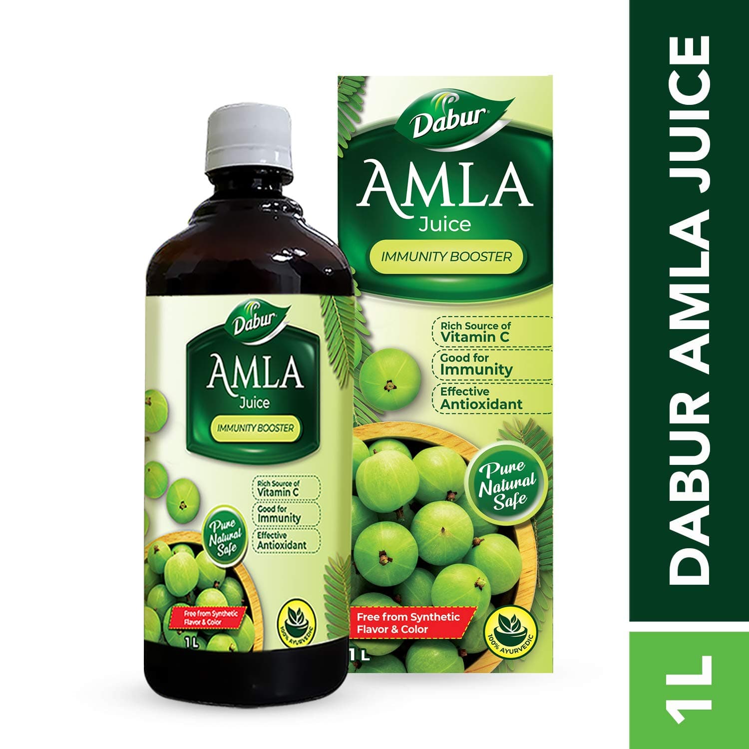 Dabur Amla-Saft: Reichhaltige Quelle von Vitamin C und Antioxidantien zur Stärkung des Immunsystems | Reiner, natürlicher und 100 % ayurvedischer