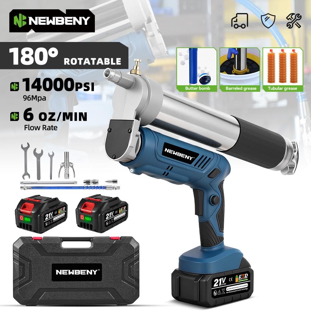 NewBeny 14000PSL 96Mpa Elektrische Fettpresse Hochdruck Auto Schmieröl Auto Wartungswerkzeug Für makita 18v Akku-Pin