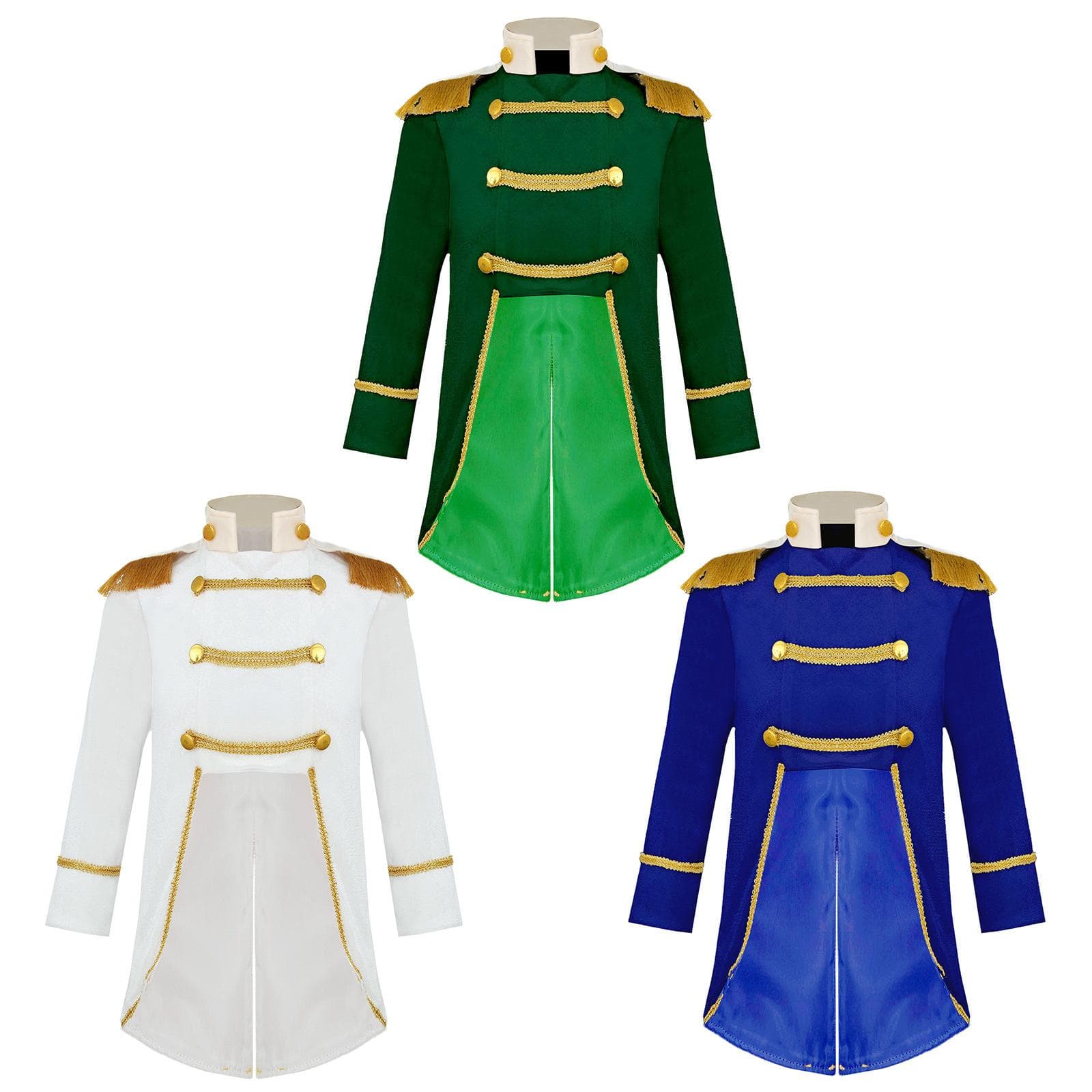Baby Ringmaster Zirkus Cosplay Kostüm Royal Court Style Samt Frack Halloween Cosplay Renaissance Gothic Mittelalter Jacke cm grün