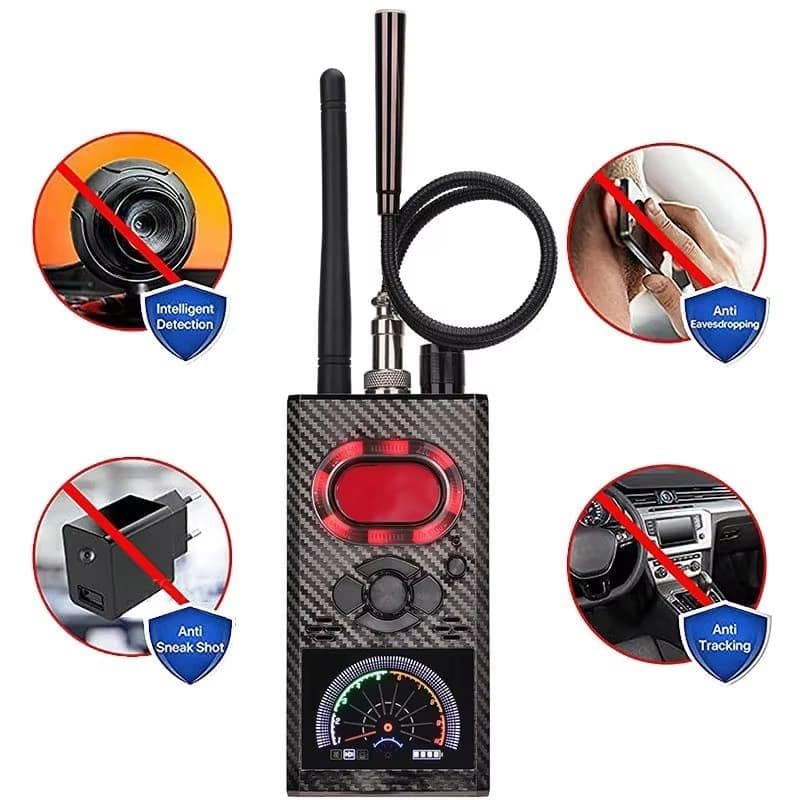 Neuester K99 Anti-Spionage-Detektor für versteckte Kameras, RF-Signal, drahtlose Kameraobjektiv-Wanzen, GPS-Tracker, magnetischer