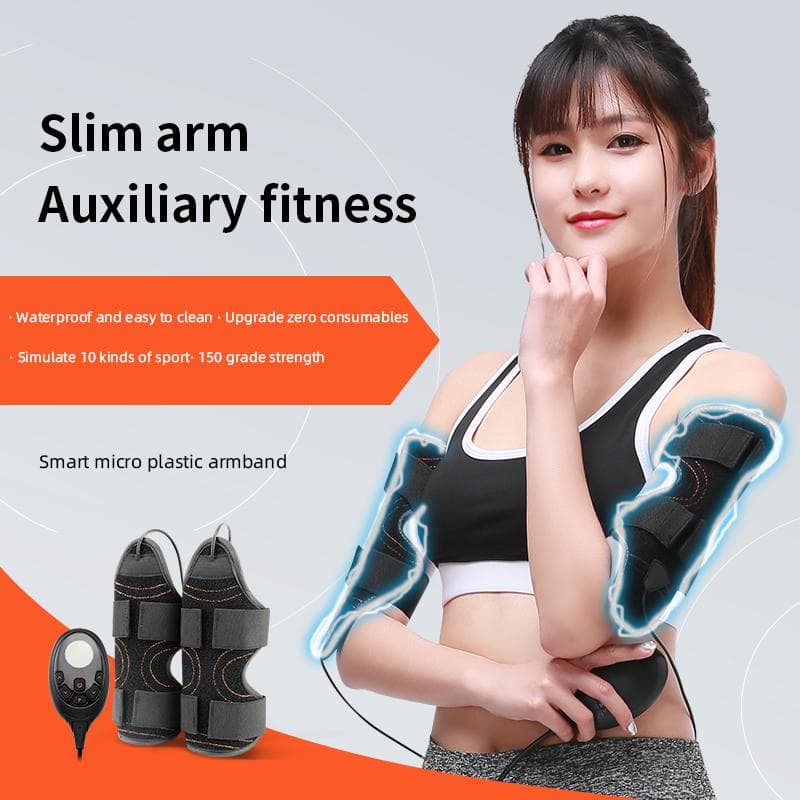 Elektrischer Muskelstimulations-Trainer ABS Abnehmgürtel, Fitnessstudio Übung Gewichtsverlust Shaper Arm Bein Bauch Taille Vibrationsmassagegerät