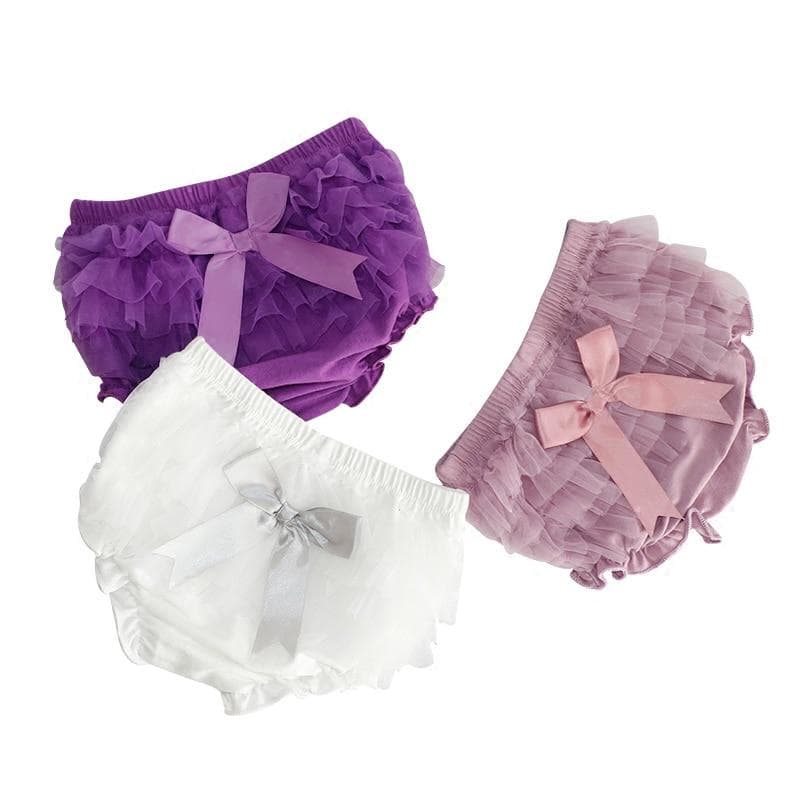 Sommer Baby Pumphose Prinzessin Bogen Mädchen Kurze Hosen Rüschen Mesh Säugling Baumwolle Höschen Windel Abdeckungen cm rot