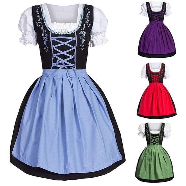 Deutsches Bier Plus Size Damen Dirndl Kleid Oktoberfest Colker Kostüme cm