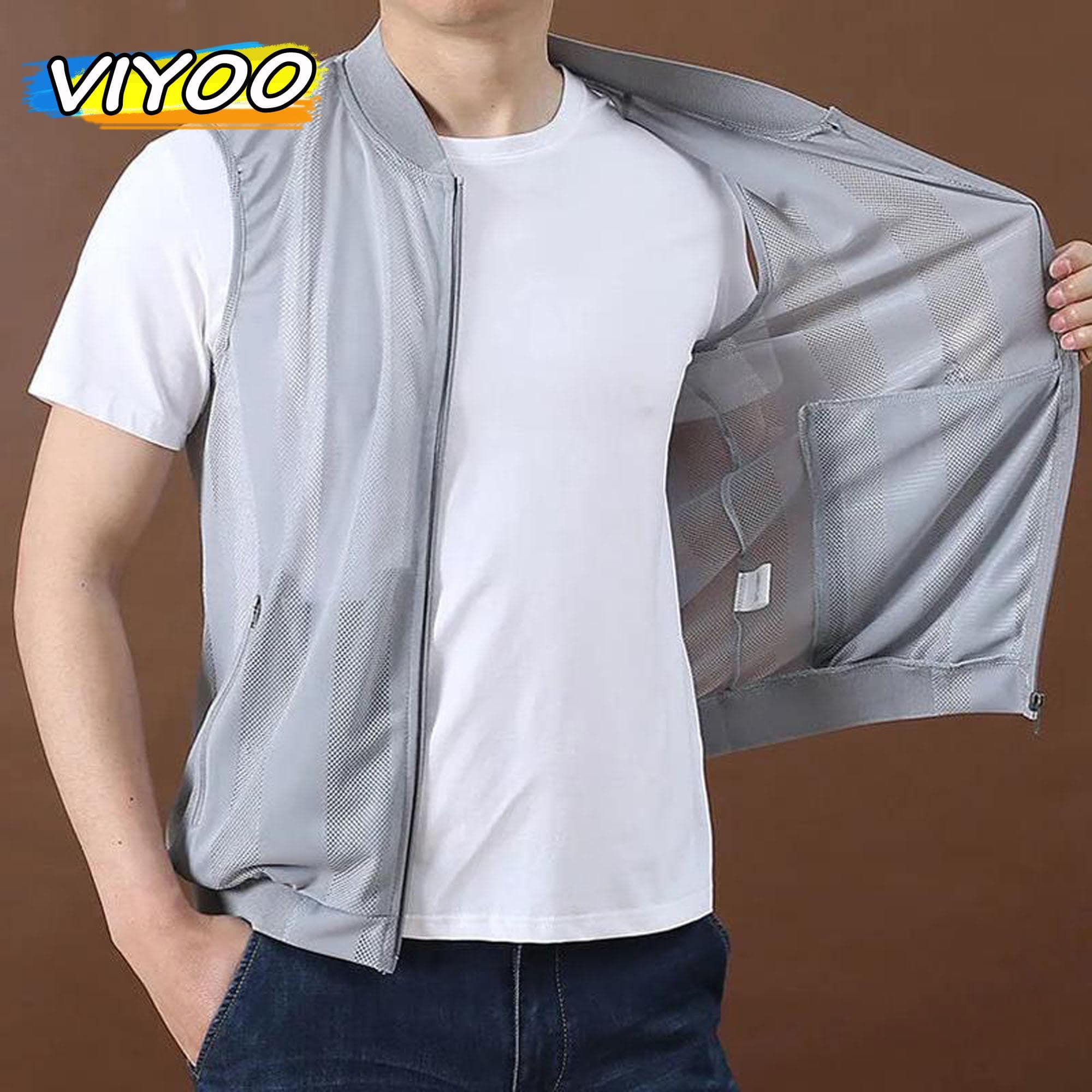 Sommer Mesh Schnell Trocknende Westen Männlich Atmungsaktive Techwear Abenteuer Bergsteigen Outwear Angeln Weste Arbeit Ärmellose Jacke Männer