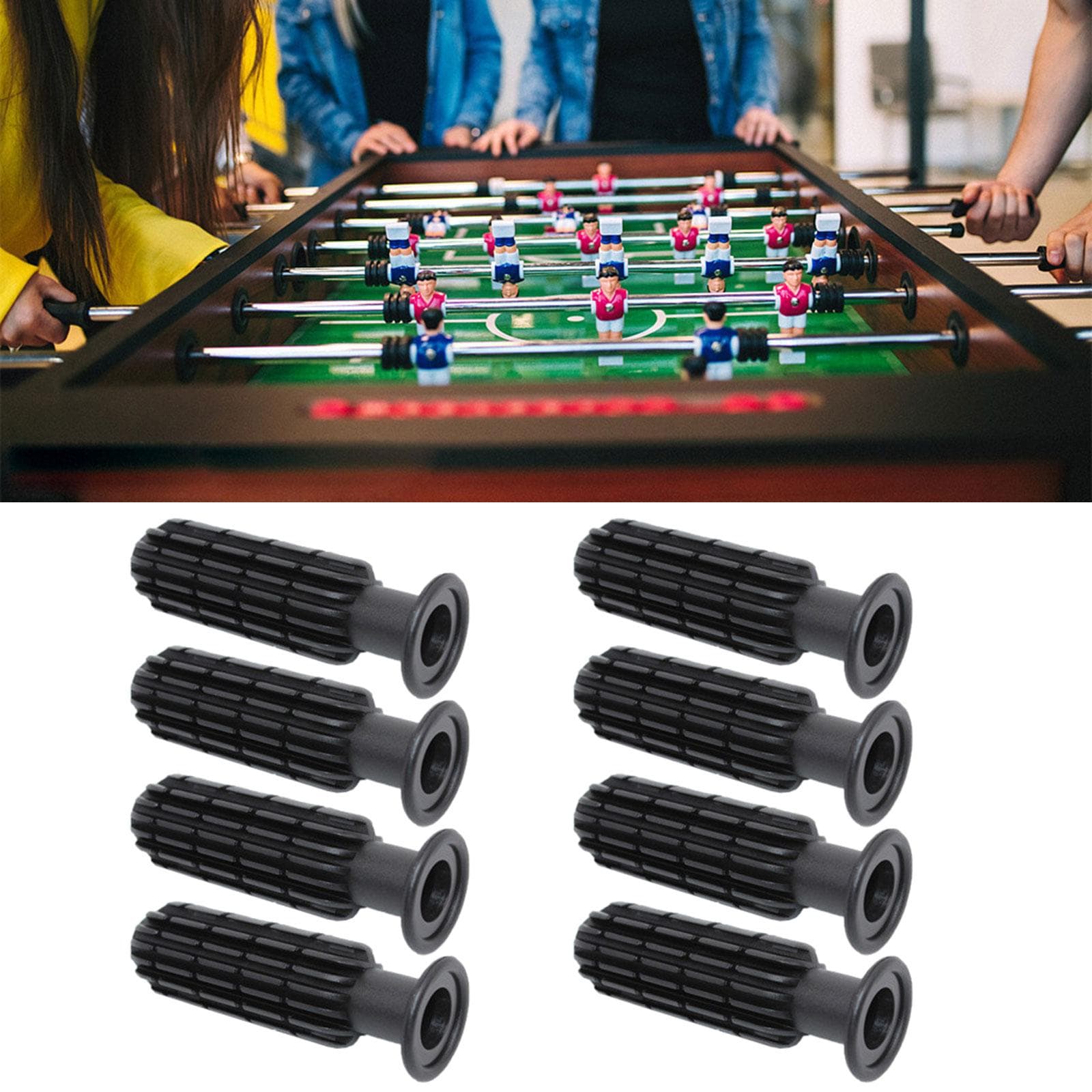 8 Stück Fußballgriff Tischfußballgriff Tischfußball Ersatzgriffe Fußballgriff Griffgriffe für Tischfußball-Liebhaber