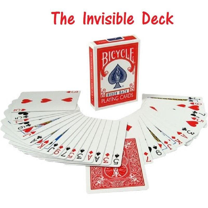 Bicycle Invisible Deck Spielkarten Zauberkarten Close Up Street Magic Tricks Mentalismus Comedy Magic Requisiten blau