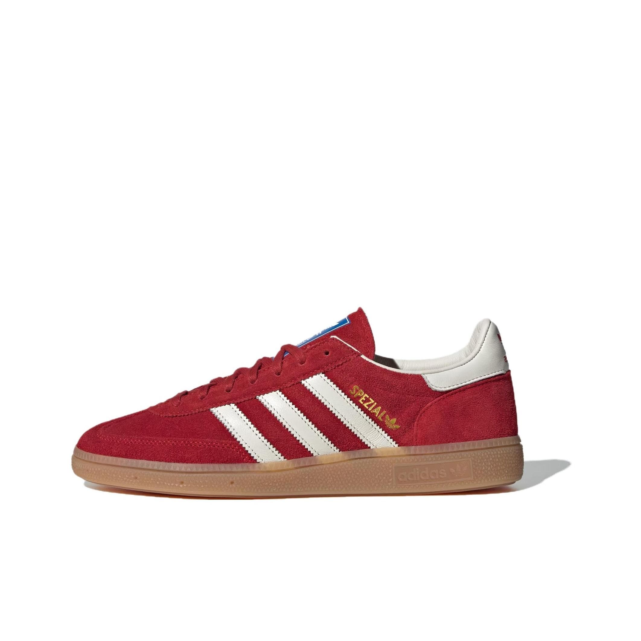 adidas Handball Spezial Made in Germany Equipment Rot Unisex Sneaker Off-White Gum JR9535 cm