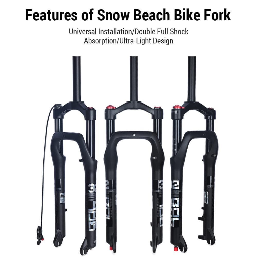 20/26 zoll Suspension Gabel Schnee Strand Bike Fett Reifen Fahrrad Magnesium Legierung Schock Absorbieren Luft