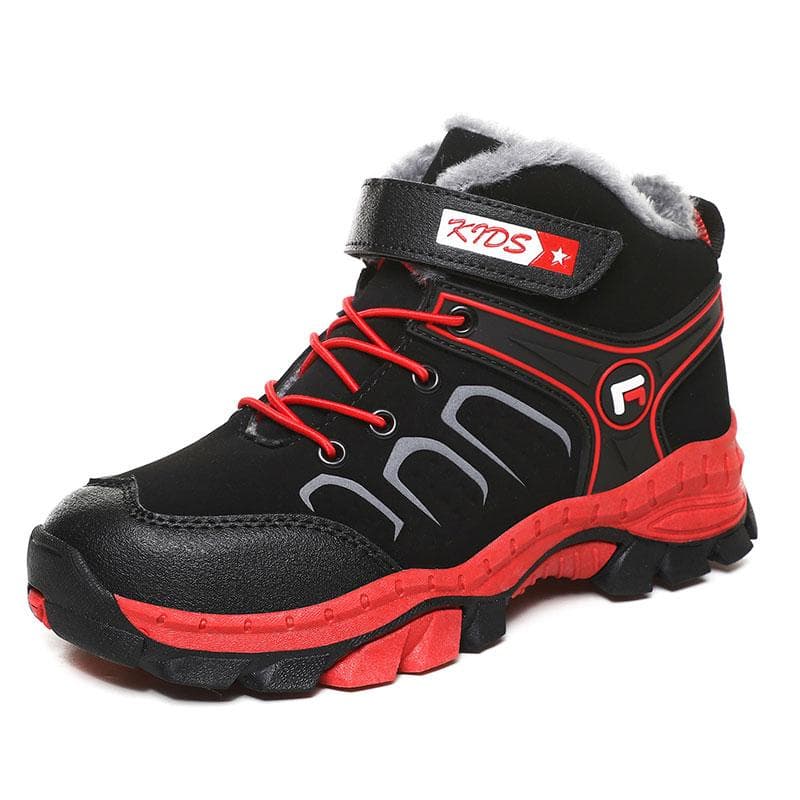 Herbst/Winter Jugend Outdoor Sport Wanderschuhe Kinder Winter Warme rutschfeste Schneestiefel cm schwarz/blau