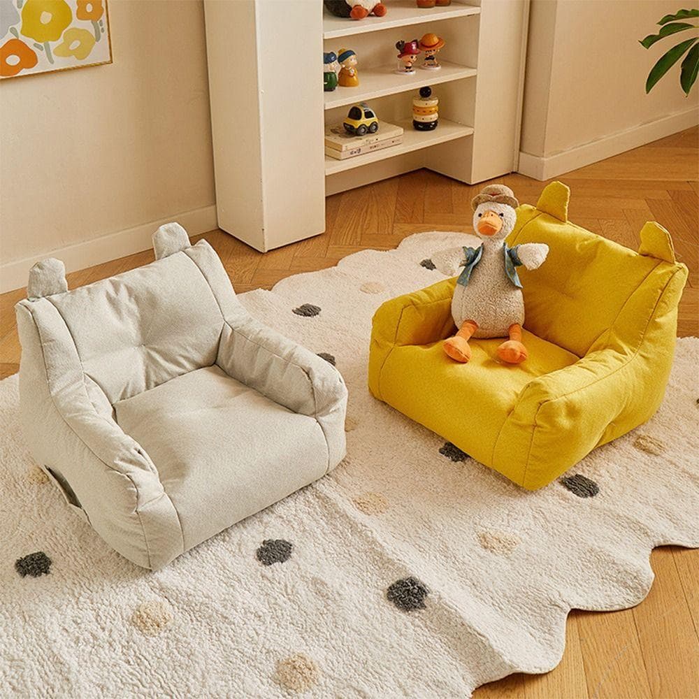 Kleine Größe Kleiner Sofa Sessel Mehrfarbig Baby Lesen Faules Sofa Waschbar Kinder Sofa Baby gelb