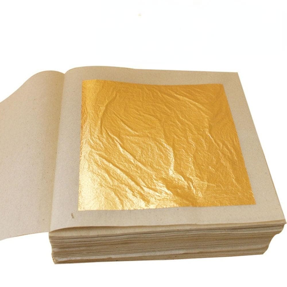 500 Stück Blätter K reines echtes Blattgold Folie Blatt Gold für Kunst Handwerk Design Vergoldung Rahmung Schrott cm rose gold