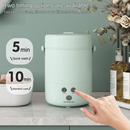 3,8-l-Mini-Waschmaschine für Unterwäsche und Socken, Ein-Knopf-Steuerung, Timer-Funktion, energiesparend, geräuscharm, tragbare Reisewaschmaschine