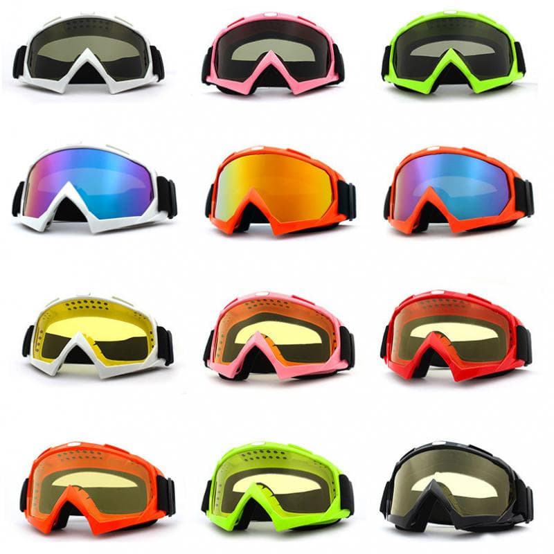 Bunte Skibrille für Damen und Herren, beschlagfrei, atmungsaktiv, Motorradbrille, Outdoor, An-UV-Sonnenbrille, Winter, winddicht, Snowboardbrille