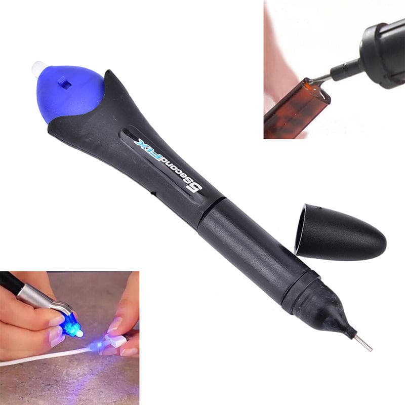 Quick Fix Pen 5 Sek. UV-Licht Flüssigkunststoff Schweißmasse Kleber Reparaturwerkzeug