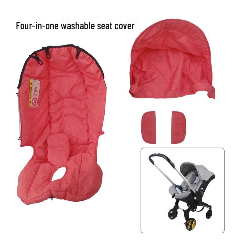 DOONA 4-in-1 Babytrage: Autositzbezug, Regenschutz, Moskitonetz, Hängetasche, Wickeltasche, Sonnenschutz, Radzubehör.