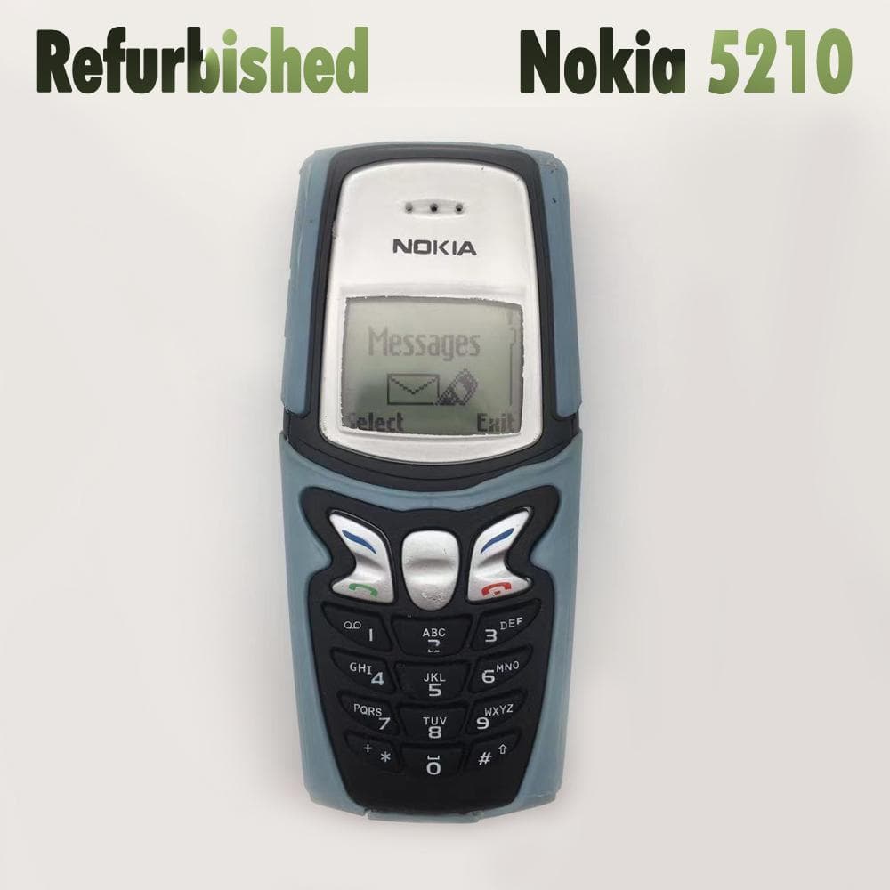 Generalüberholtes Nokia Entsperrtes Original Nokia 5210 Feature-Phone Mobiltelefon mit 1 SIM schwarz