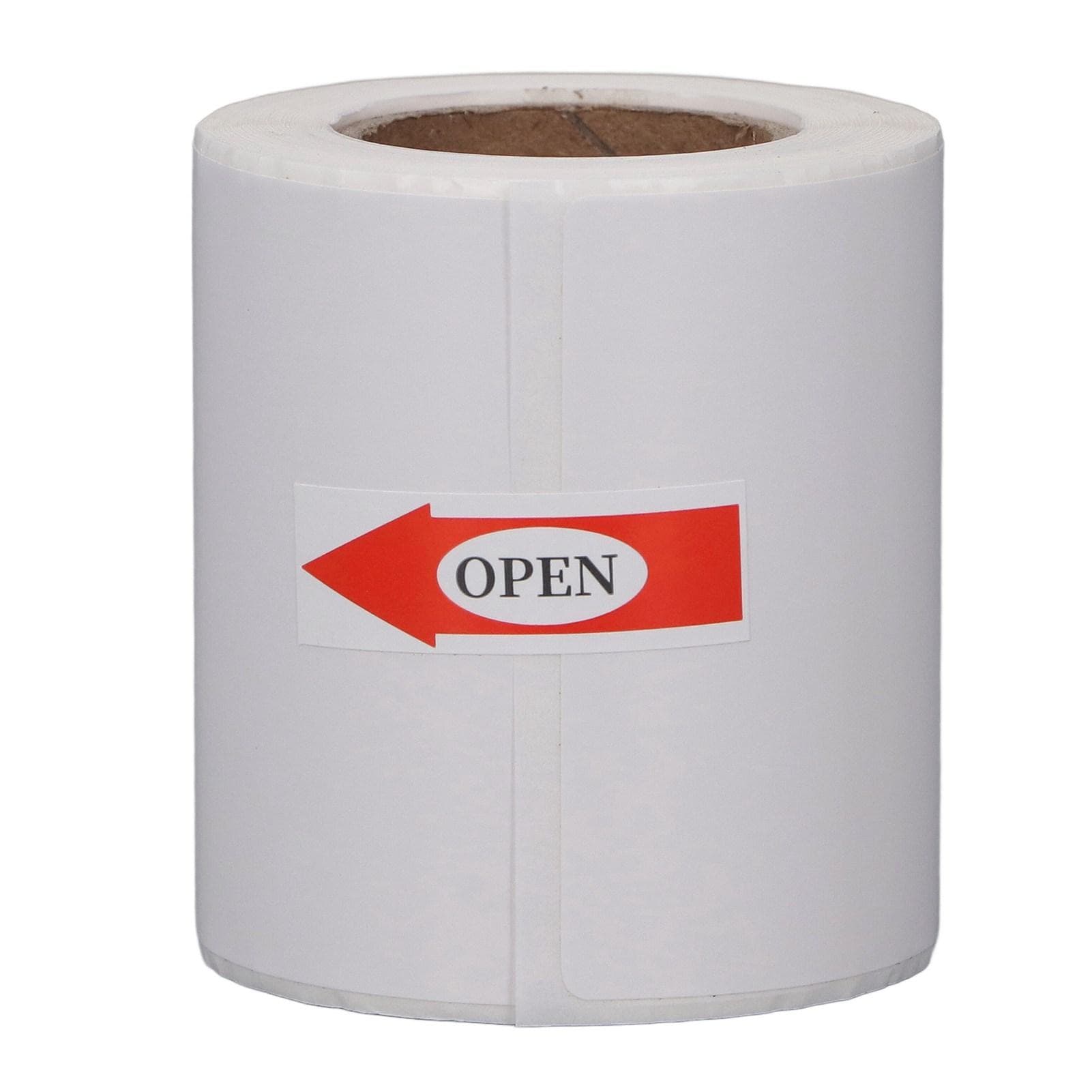 Thermopapierrolle Wasserdicht Weiß Beschreibbar Tintenloses Druckpapier mit Kleberücken 50x80mm 100