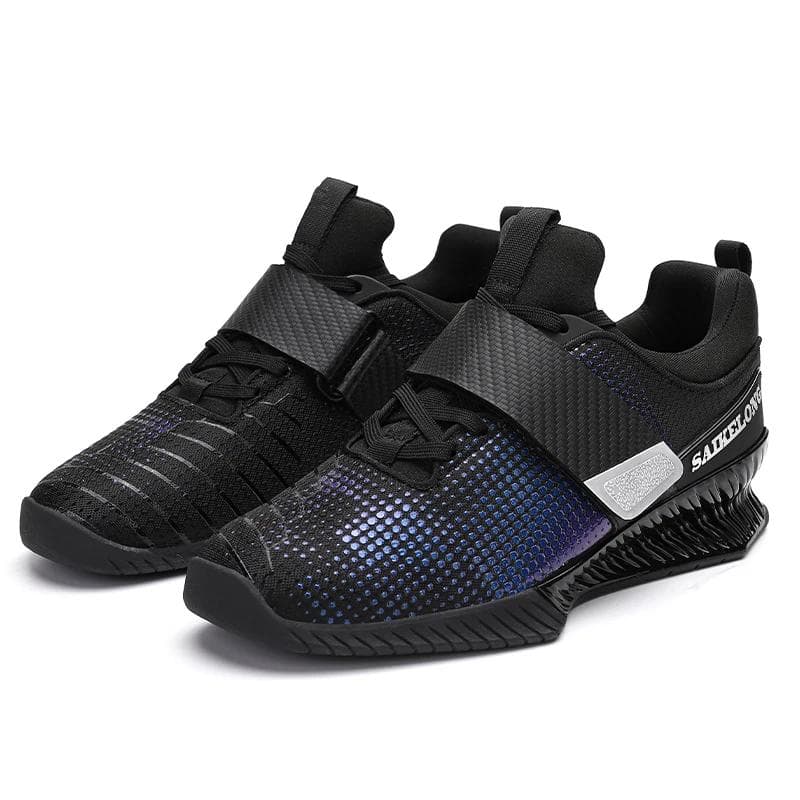 Atmungsaktive Gewichtheberschuhe Verschleißfeste Krafttrainingsschuhe Neuer Stil Powerlifting-Schuhwerk Balance Squat-Schuhe cm schwarz