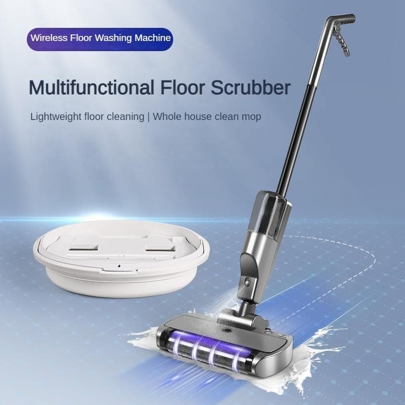 3-in-1 Intelligenter Kabelloser Bodenwischer Multifunktionale Kehrmaschine Hochleistungs-Handstaubsauger grau
