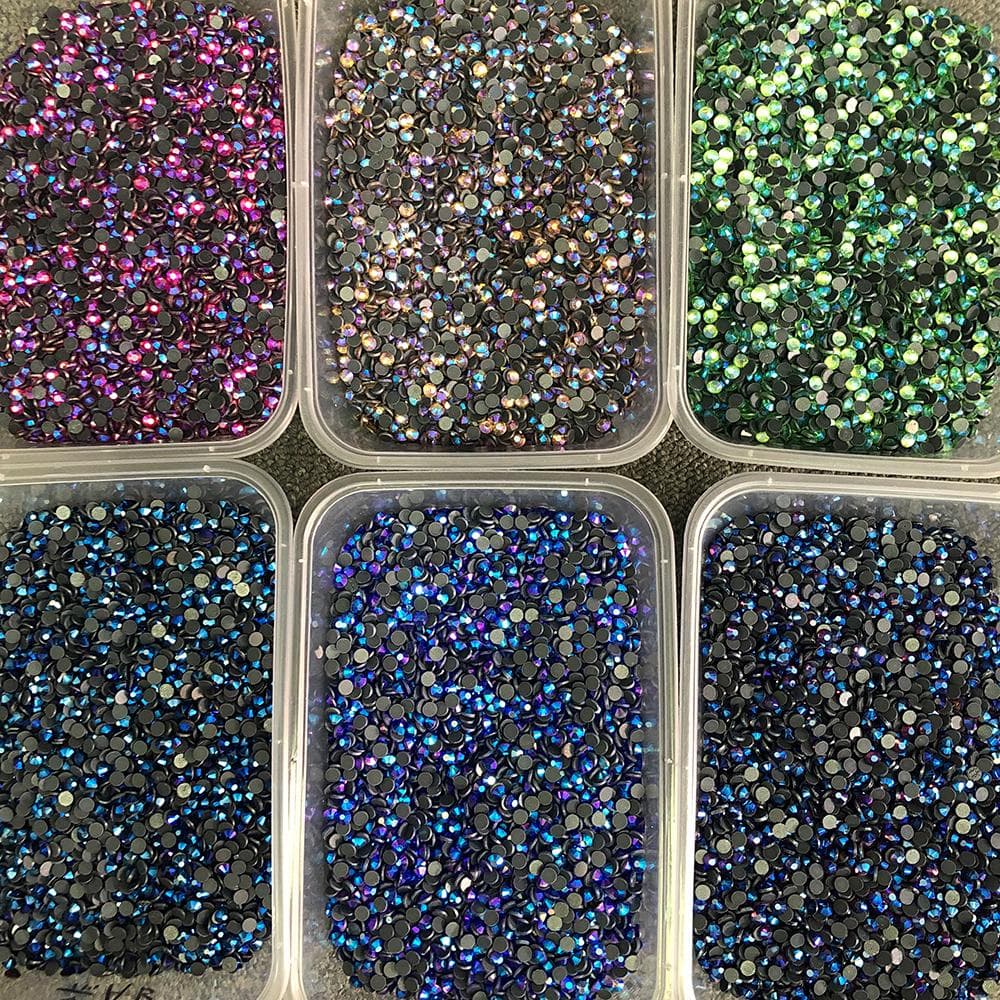 Dmc Hotfix-Strasssteine ​​Ss6 Ss10 Ss16 Ss20 Kristallglas-Glitzerstein mit Motiv-Strasssteinen mit flacher Rückseite für Kleidungsstücke,