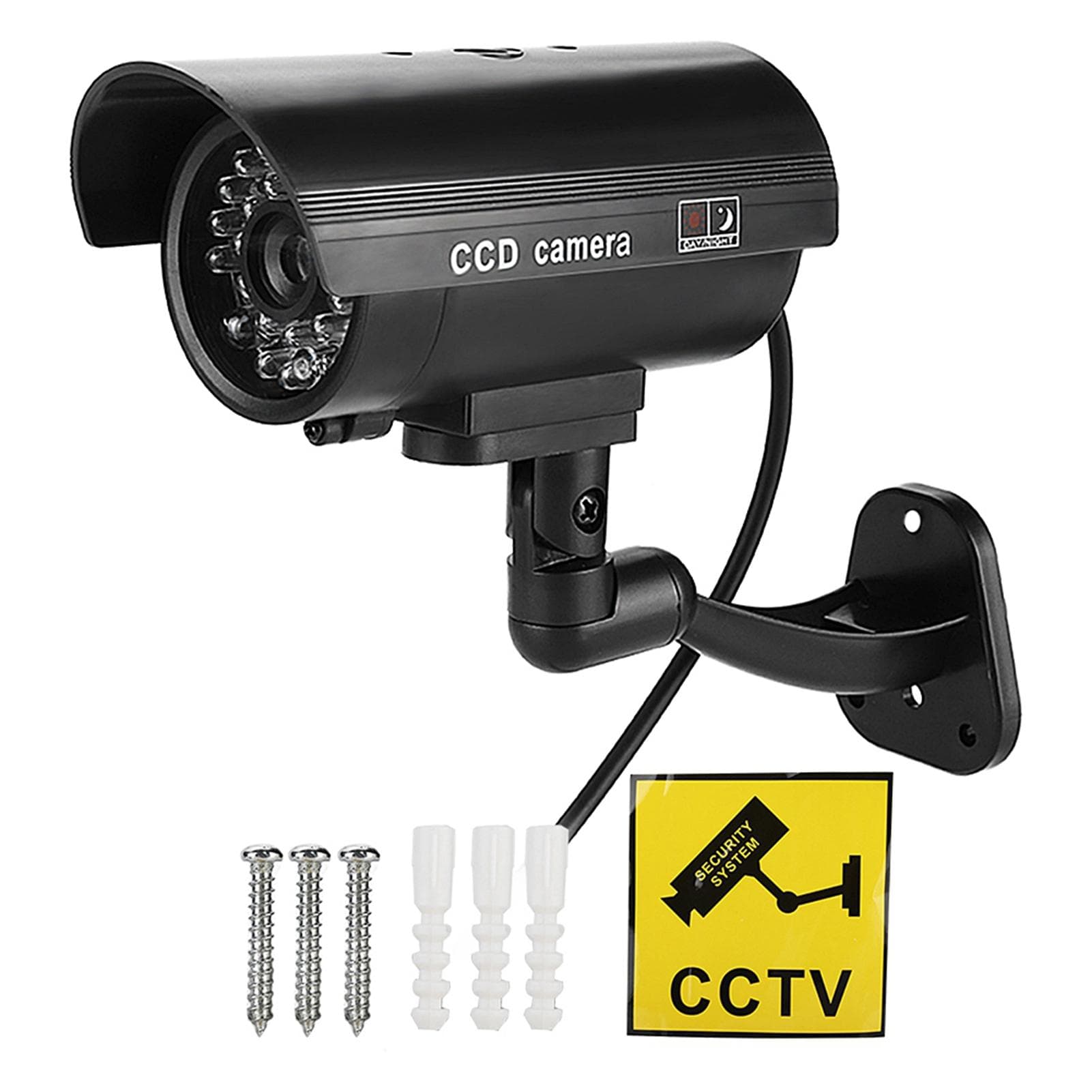 Flash LED Dummy Kamera 3-6 Monate Arbeit Gefälschte Sicherheit Monitor CCTV Anti diebstahl