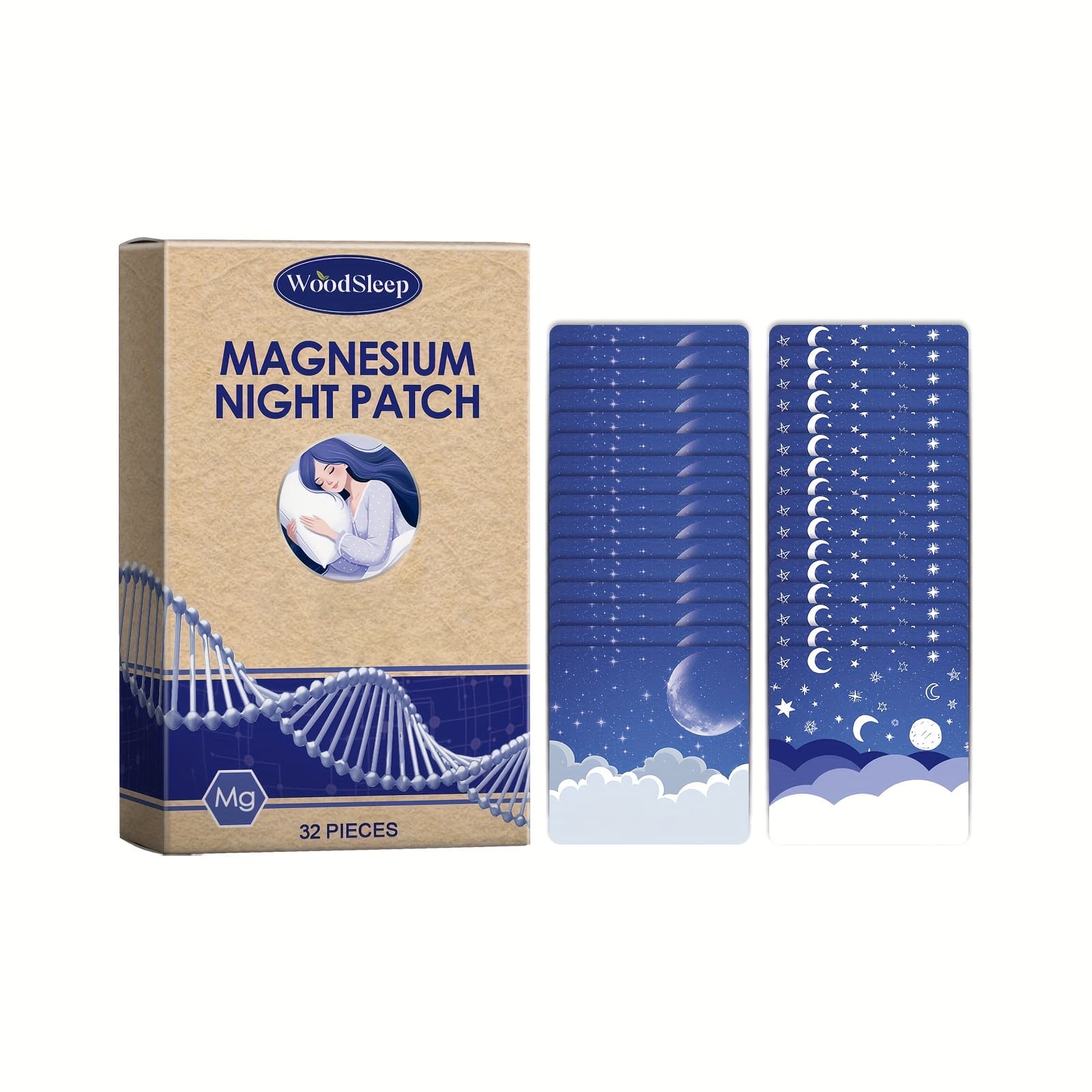 TEMU 32pcs/box, Magnesium Chloride Patches, Patches Containing Magnesium Chloride And , Daily Patches For Men And Women